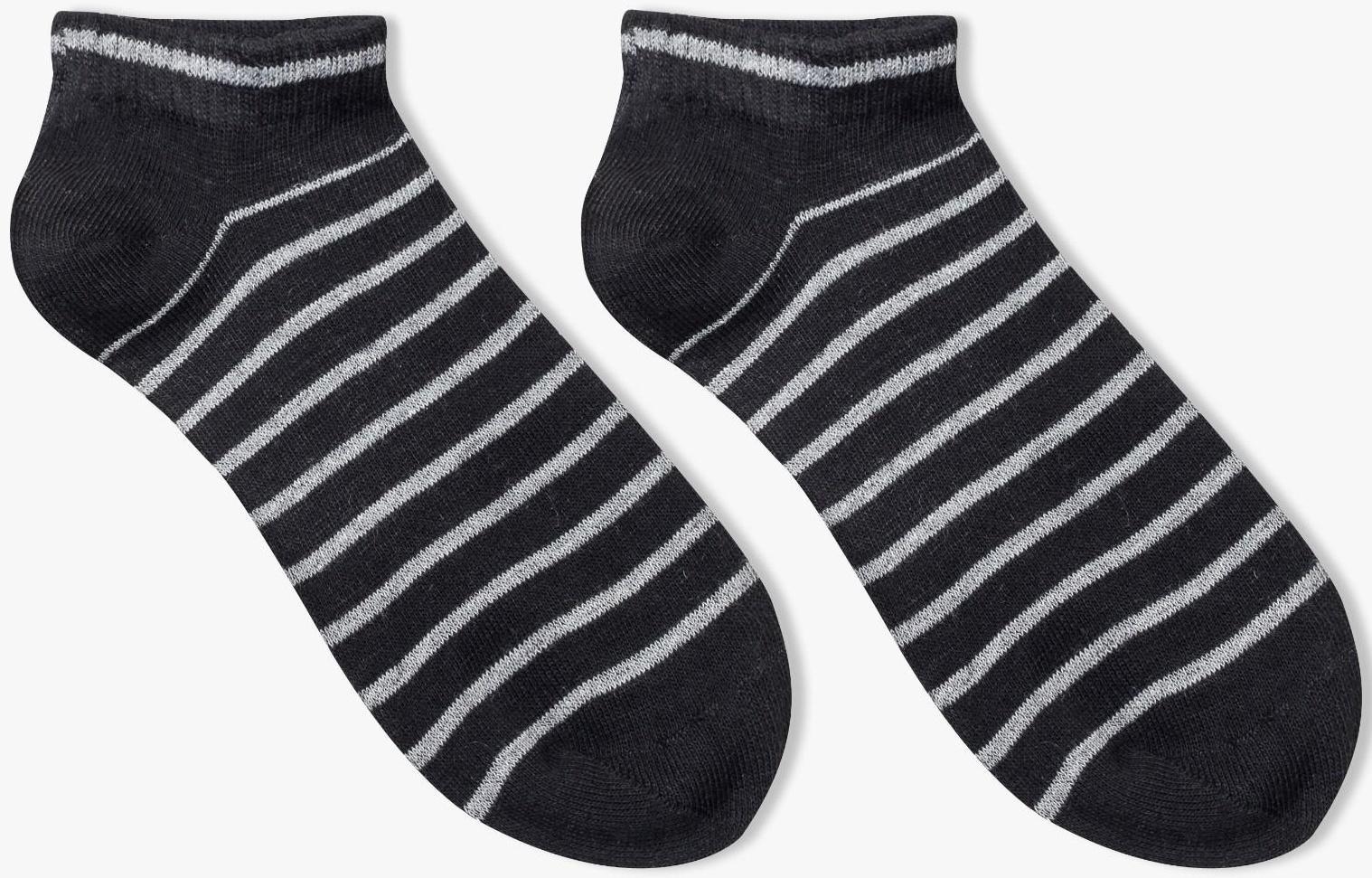 Носки женские, цвет чёрный, размер 23-25