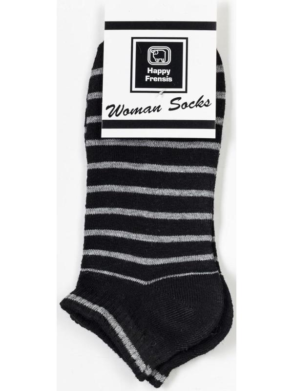 Носки женские, цвет чёрный, размер 23-25