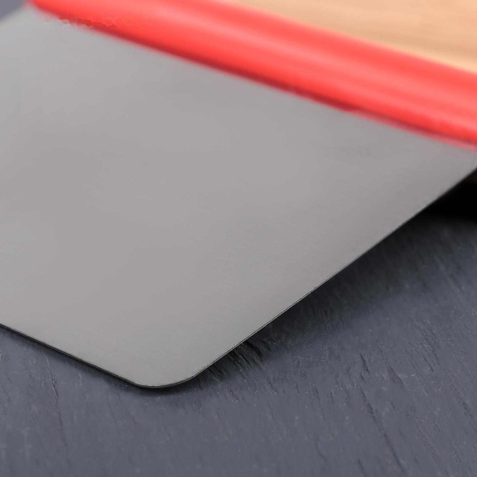 Шпатель кондитерский с ручкой, 12×10×0,8 см, цвет красный