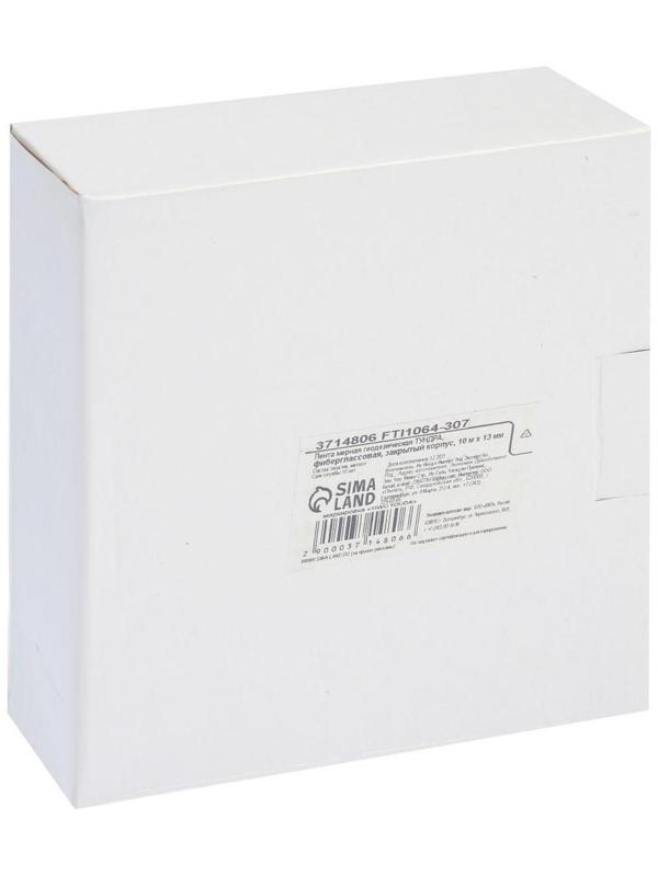 Рулетка геодезическая ТУНДРА, фиберглассовая лента, закрытый корпус, 10 м х 13 мм