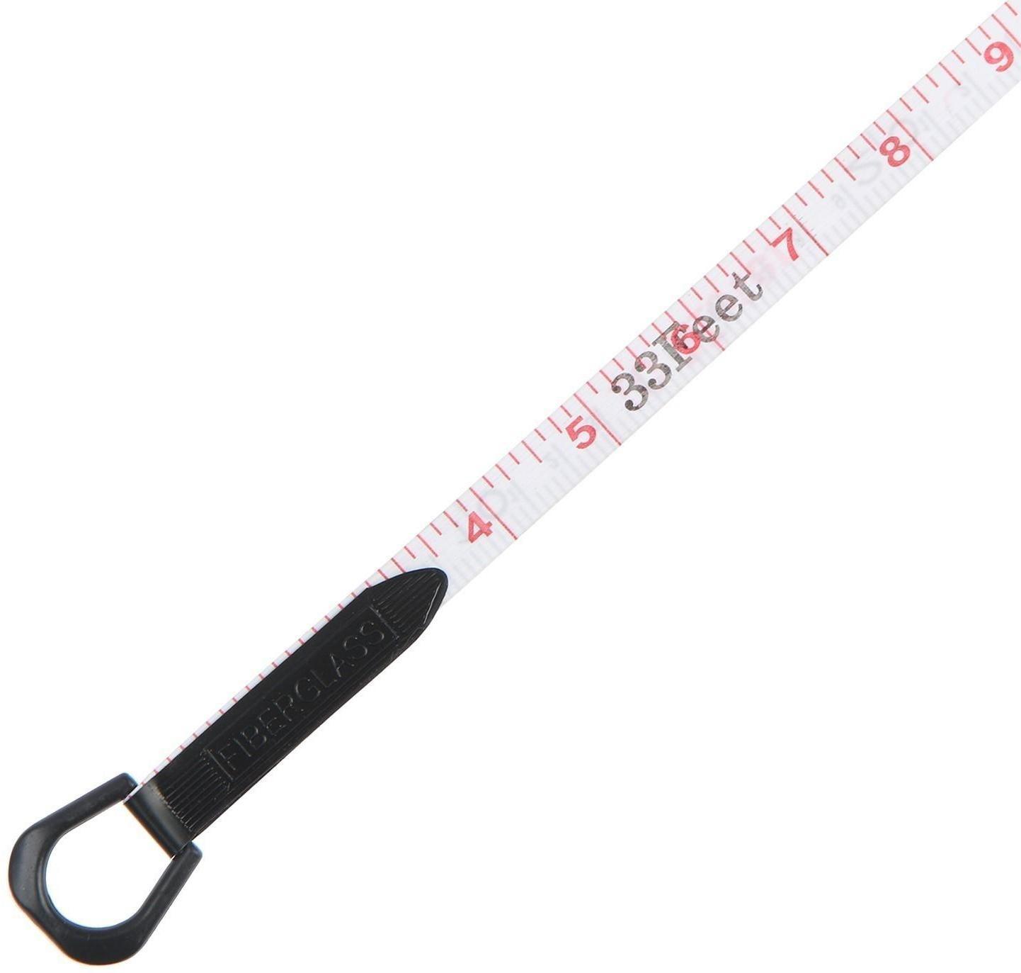 Рулетка геодезическая ЛОМ, фиберглассовая лента, закрытый корпус, 10 м х 13 мм