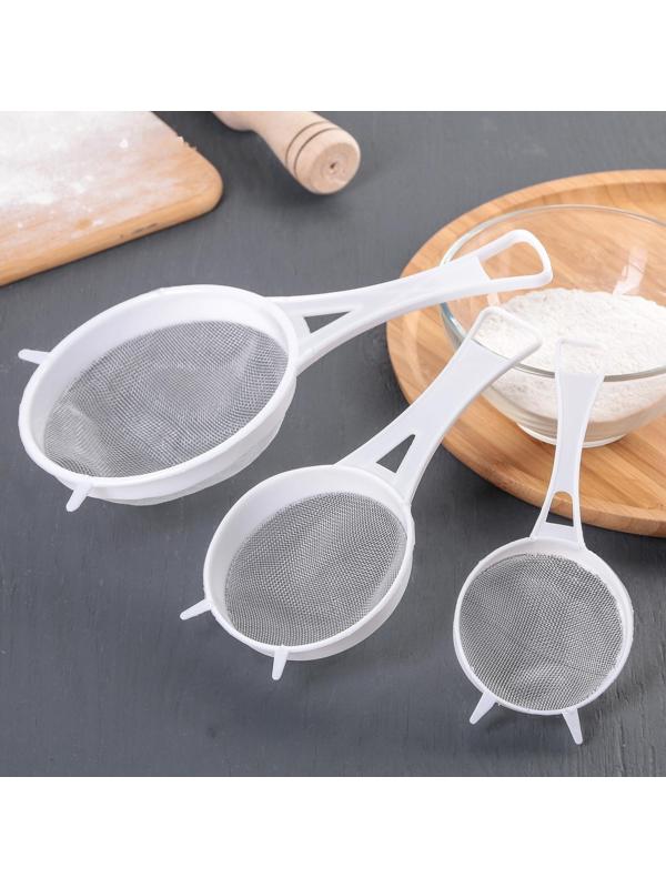 Набор сит, 3 шт, d=6,5/8/11,5 см, цвет МИКС