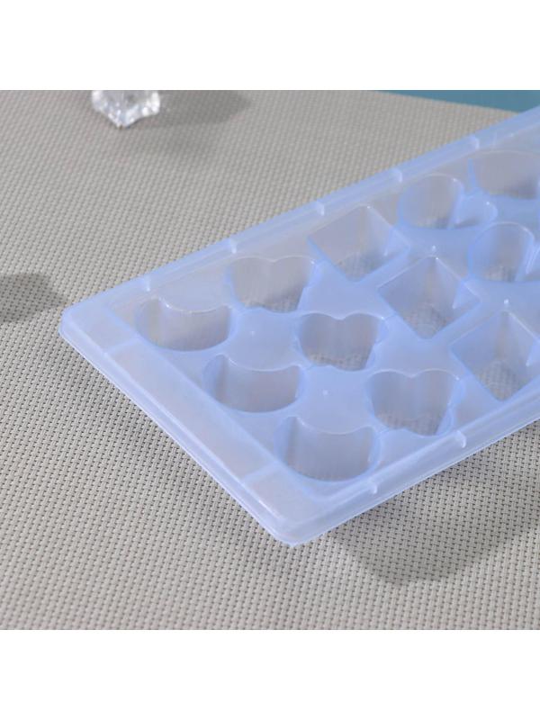 Форма для льда, 22×11×2 см, 18 ячеек, цвет МИКС