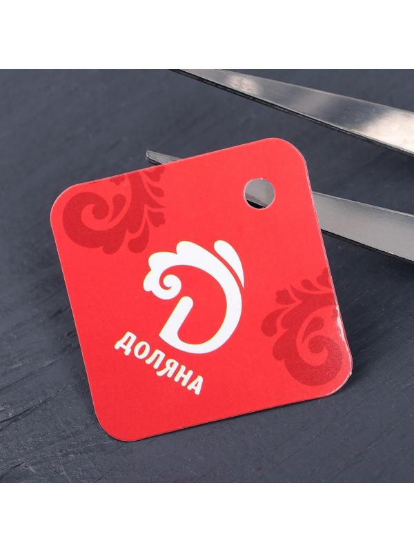 Вилка для мяса Доляна «Стил», ручная полировка, h=35 см, цвет серебряный