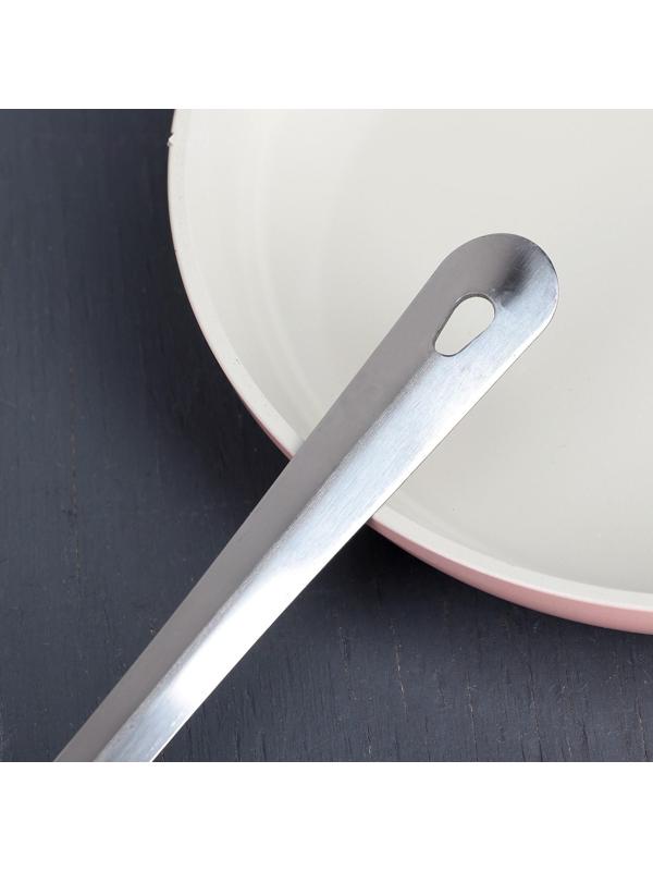 Вилка для мяса Доляна «Стил», ручная полировка, h=35 см, цвет серебряный