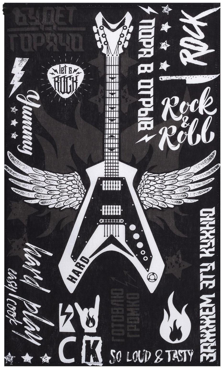 Полотенце кухонное «Let's rock» 35х60 см