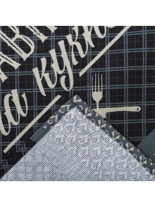 Полотенце кухонное Доляна «Папа главный на кухне» 35х60 см, 100% хл, 160г/м2