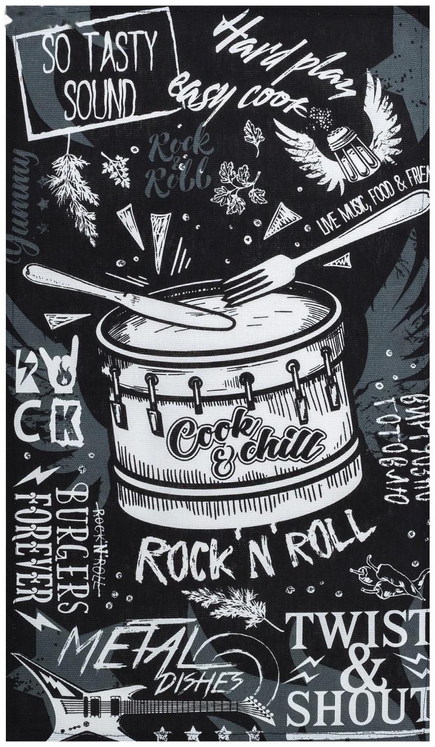 Полотенце кухонное «Rock'n'roll» 35х60 см