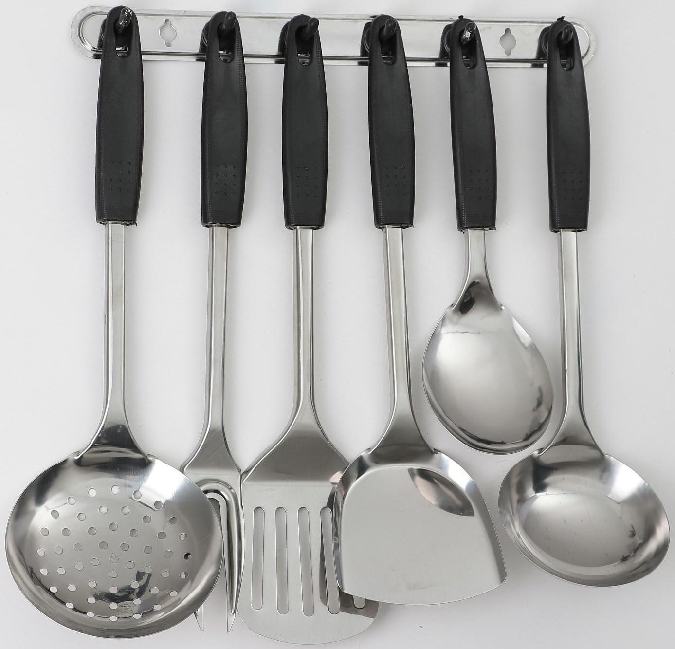 Набор кухонных принадлежностей «Ночь», 6 предметов, на подвесе