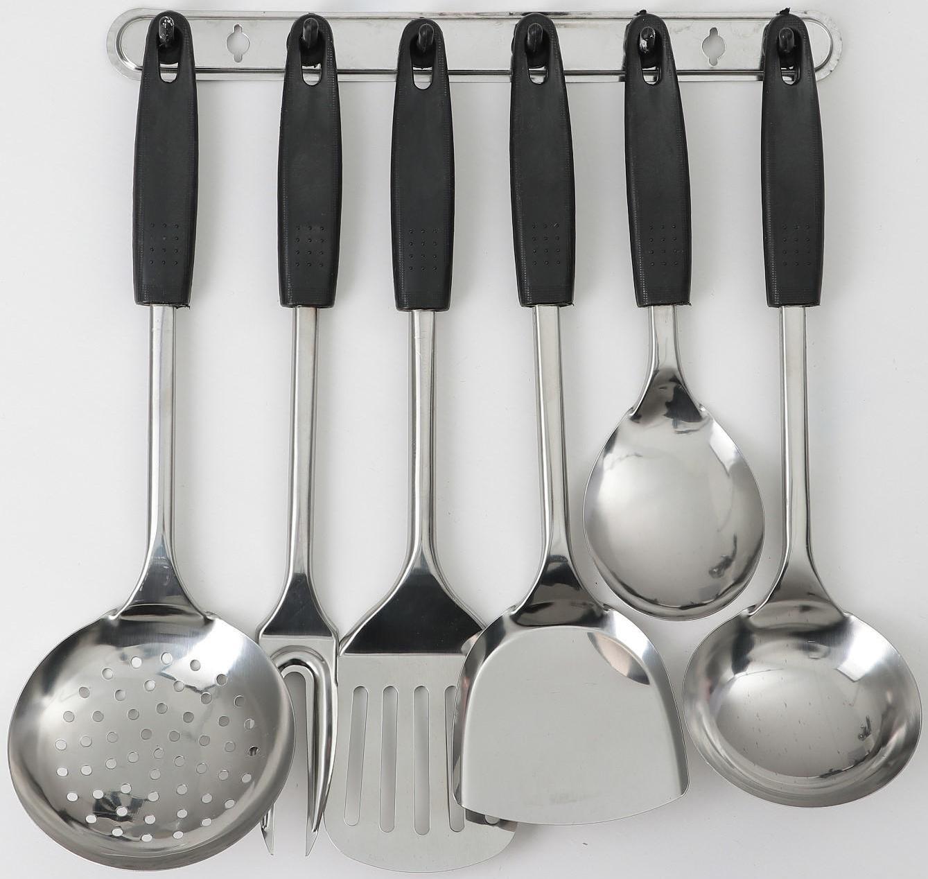 Набор кухонных принадлежностей «Ночь», 6 предметов, на подвесе