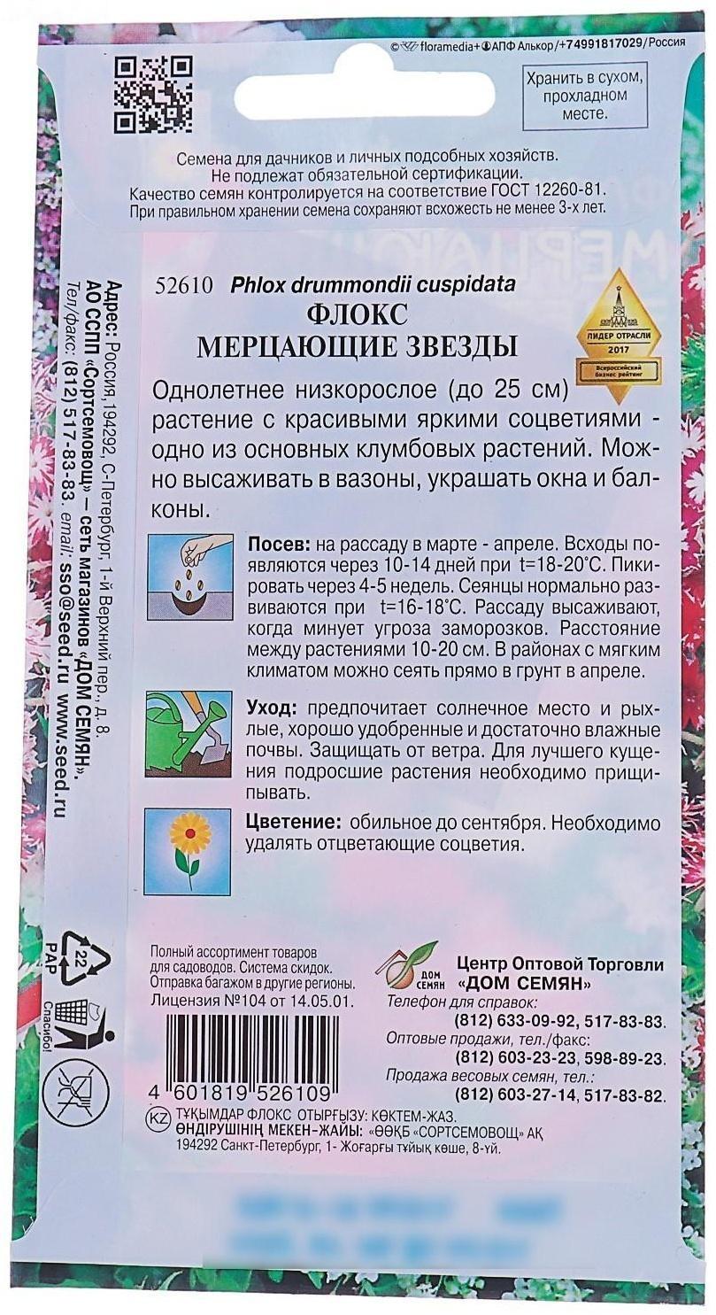 Семена цветов Флокс 