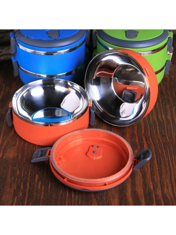 Ланч - бокс «Будет вкусно», 2 отделения по 500 мл, 13х17 см, МИКС