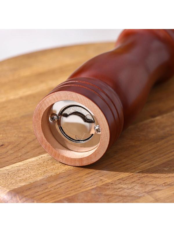 Мельница для специй, 21×4,5 см, металлический механизм, цвет тёмное дерево