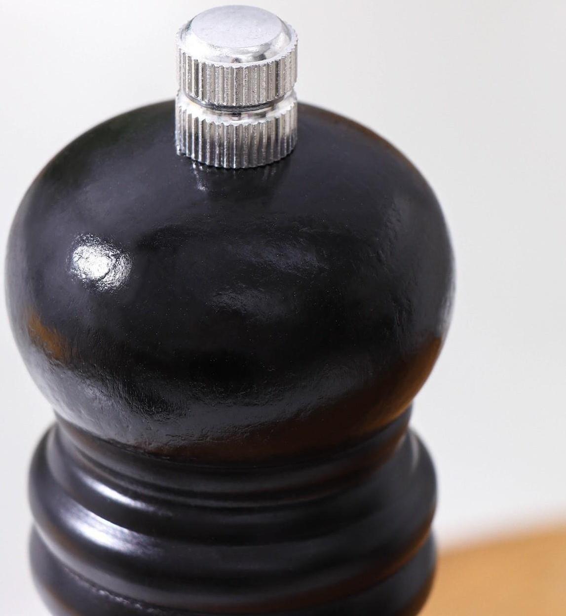 Мельница для специй, 15,5×4,5 см, металлический механизм, цвет чёрное дерево