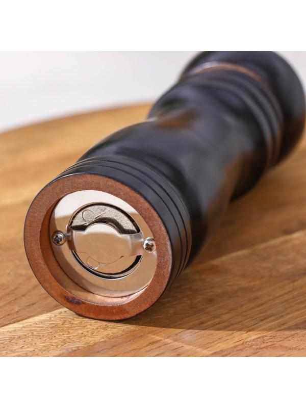 Мельница для специй, 15,5×4,5 см, металлический механизм, цвет чёрное дерево