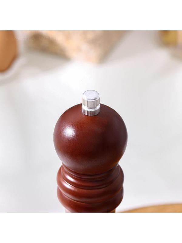 Мельница для специй, 10,5×4,5 см, металлический механизм, цвет тёмное дерево