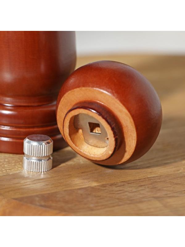 Мельница для специй, 17×4,5 см, металлический механизм, цвет тёмное дерево