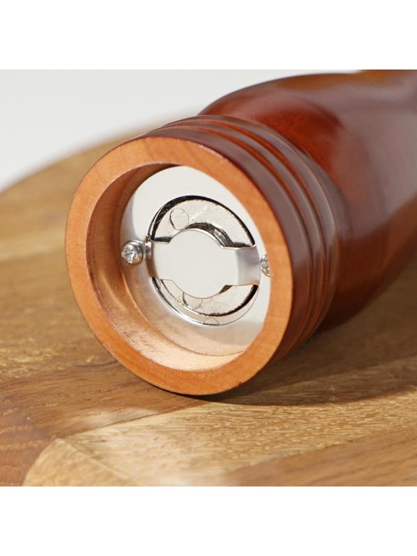 Мельница для специй, 17×4,5 см, металлический механизм, цвет тёмное дерево