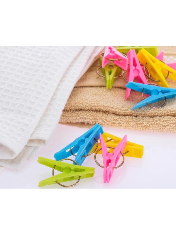 Прищепки бельевые Доляна, 50 шт, цвет МИКС