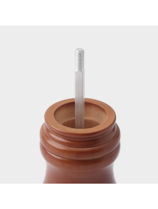 Мельница для специй, 13×4,5 см, металлический механизм, цвет тёмное дерево