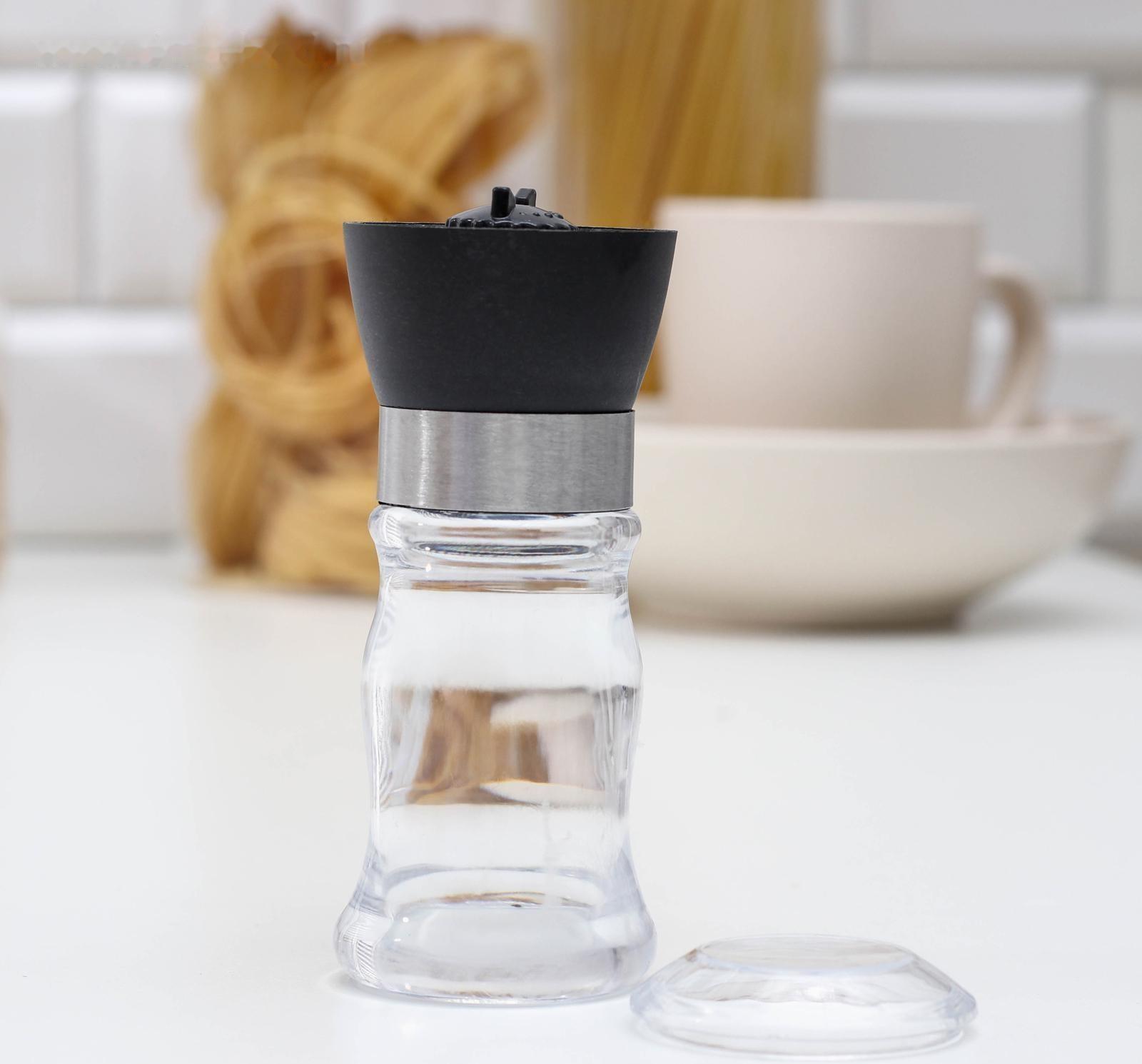 Мельница для специй «Рэйн», 12×5 см, керамический механизм, цвет МИКС