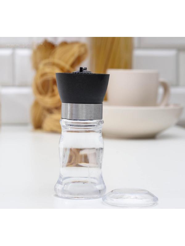 Мельница для специй «Рэйн», 12×5 см, керамический механизм, цвет МИКС