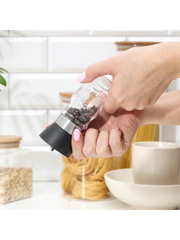 Мельница для специй «Рэйн», 12×5 см, керамический механизм, цвет МИКС