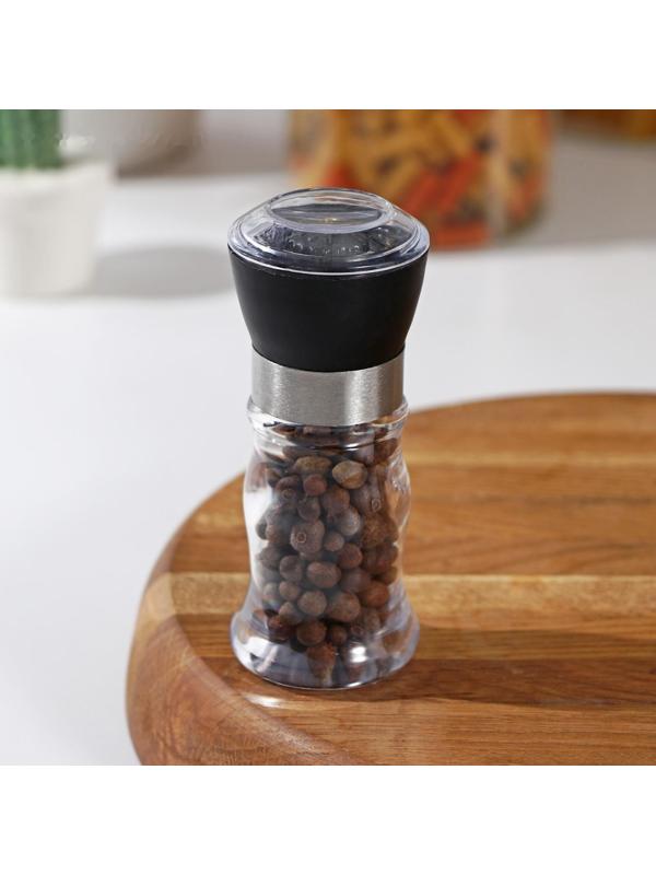 Мельница для специй «Рэйн», 12×5 см, керамический механизм, цвет МИКС