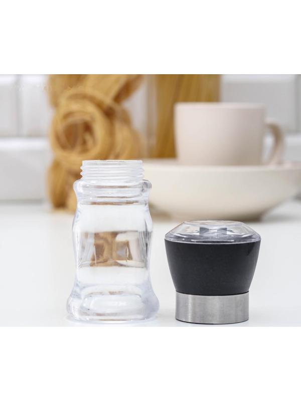 Мельница для специй «Рэйн», 12×5 см, керамический механизм, цвет МИКС