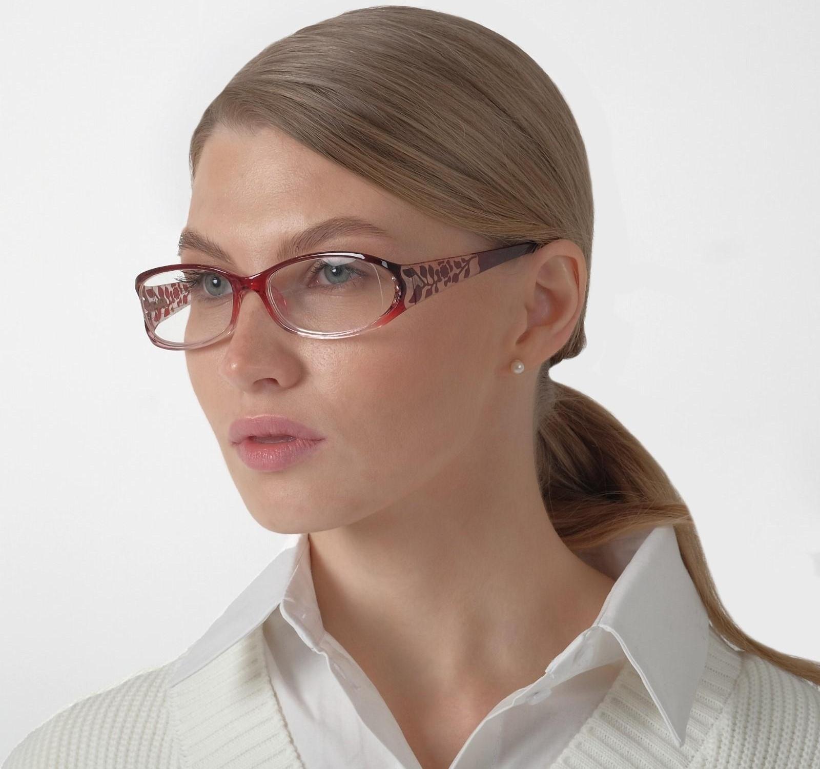 Очки корригирующие 6618, цвет бордовый, +1,5