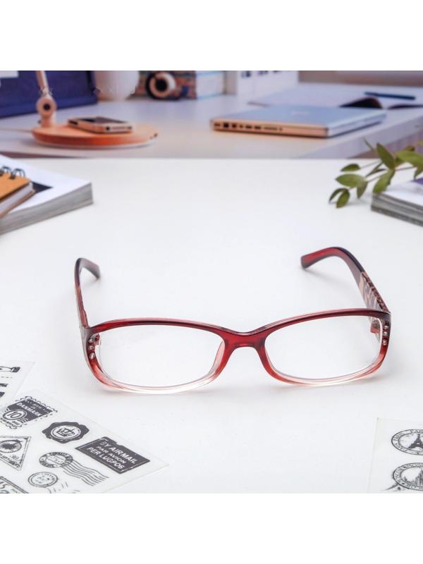 Очки корригирующие 6618, цвет бордовый, +1,5
