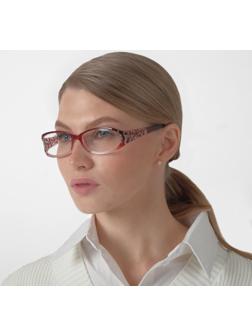 Очки корригирующие 6618, цвет бордовый, +2,5