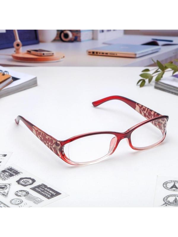 Очки корригирующие 6618, цвет бордовый, +2,5