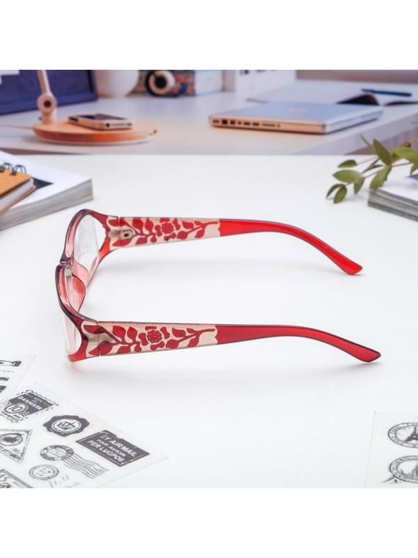 Очки корригирующие 6618, цвет бордовый, +2,5