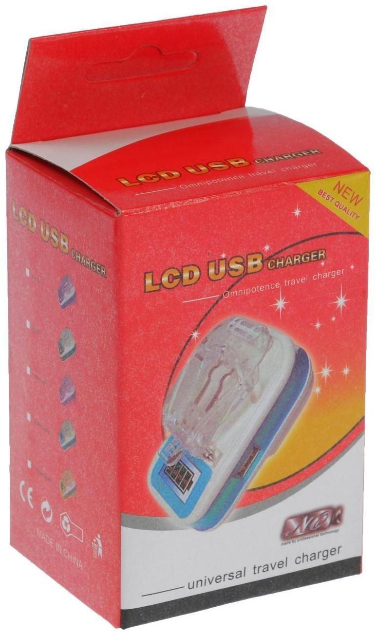 Сетевое зарядное устройство UC-21, дисплей, универсальное для съемных батарей
