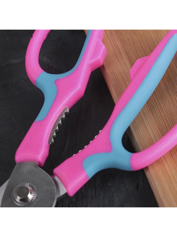 Ножницы кухонные для мяса и рыбы Доляна «Краски», 20 см, цвет МИКС