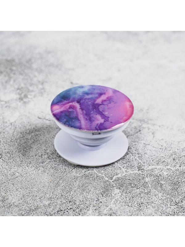 Набор попсокет с эпоксидной заливкой с держателем для авто «Мрамор», 16.6 × 8 см