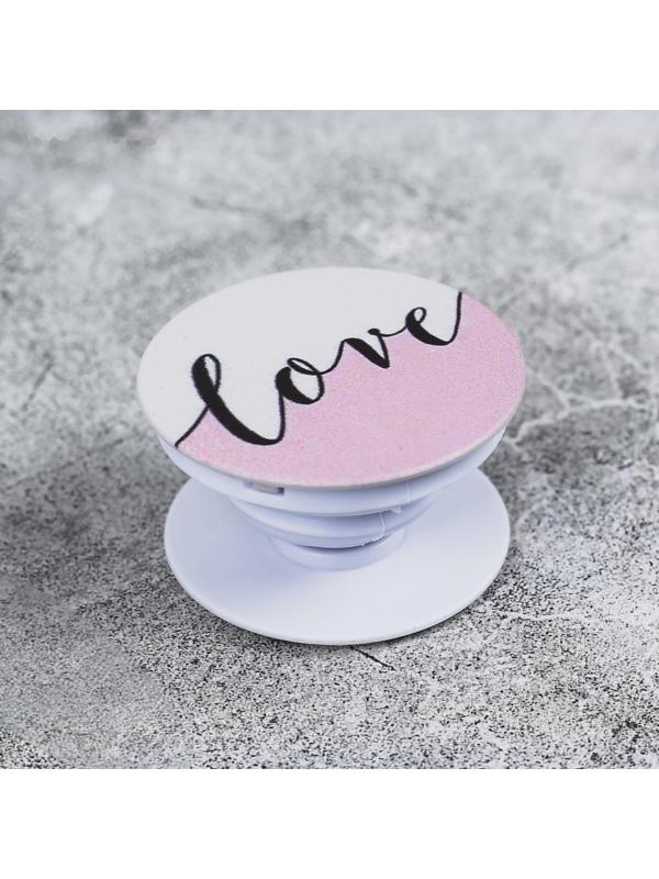 Набор попсокет с нанесением с держателем для авто Love, 16.6 × 8 см