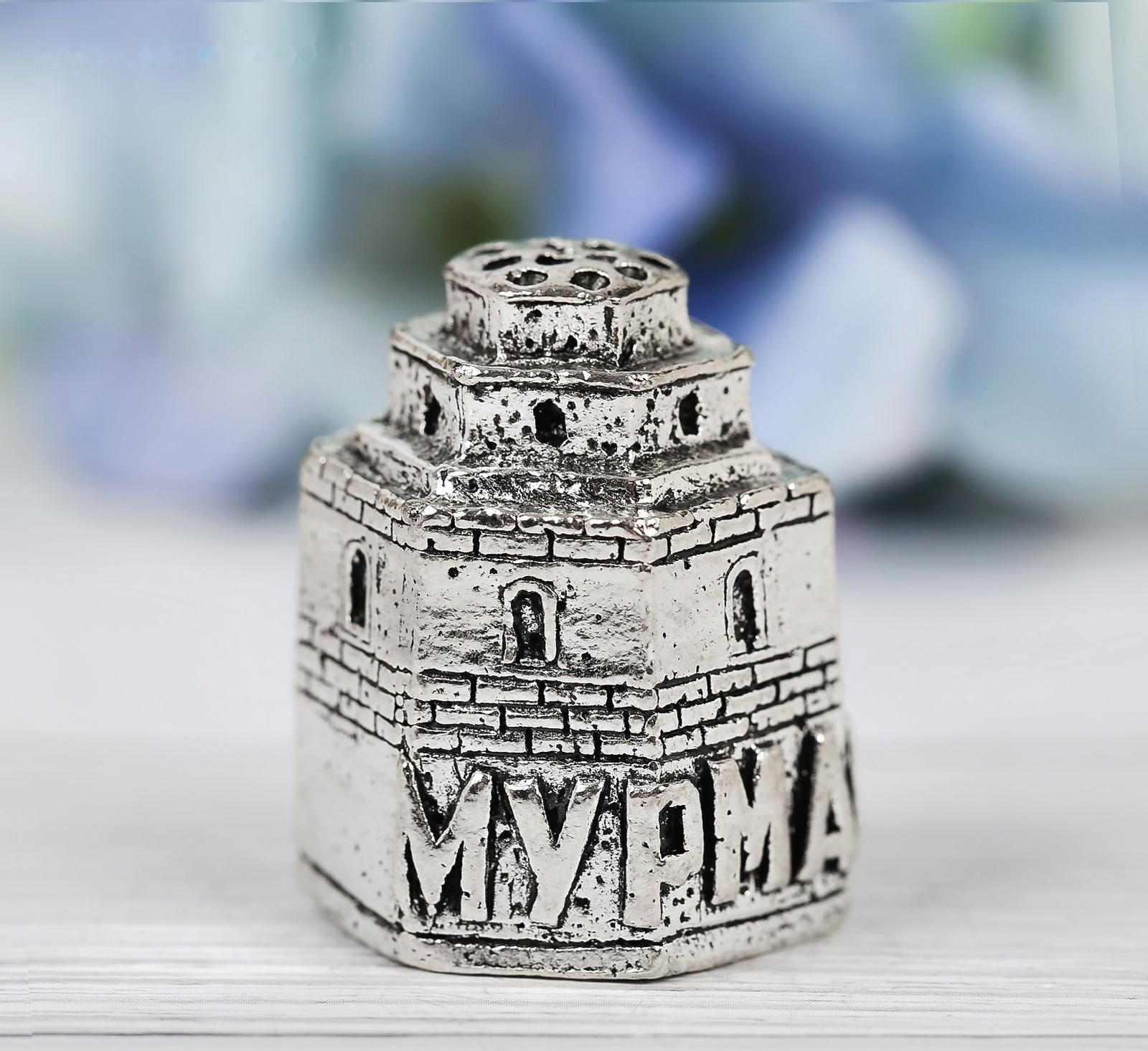 Напёрсток сувенирный «Мурманск», серебро