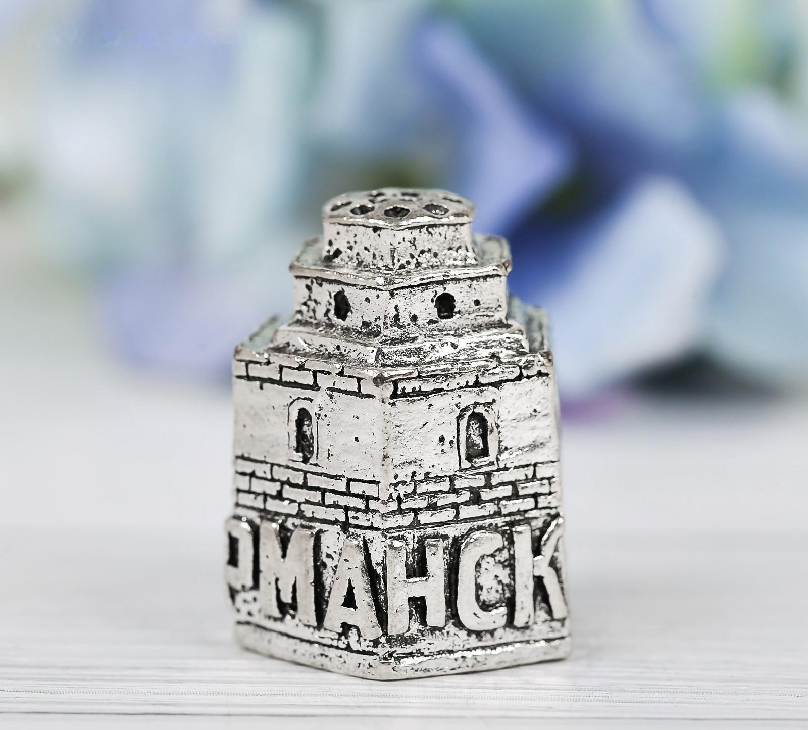 Напёрсток сувенирный «Мурманск», серебро