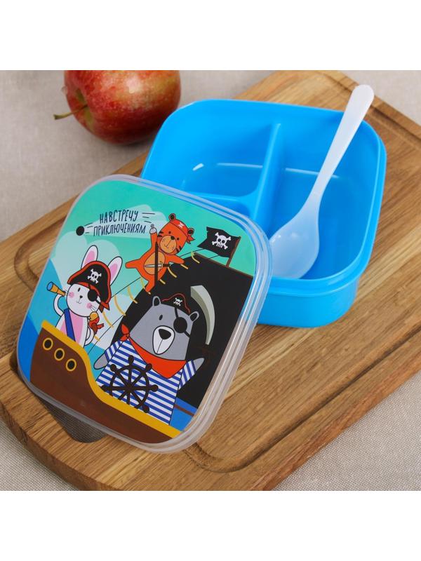 Ланч-бокс с ложкой «Навстречу приключениям», 400 мл