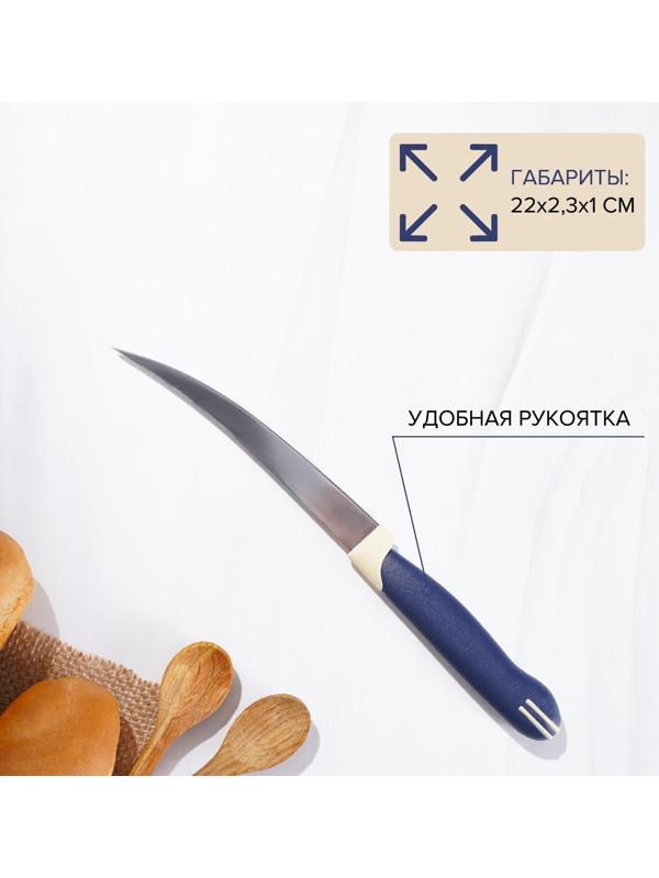 Нож кухонный Доляна «Страйп», гладкое лезвие 11,5 см