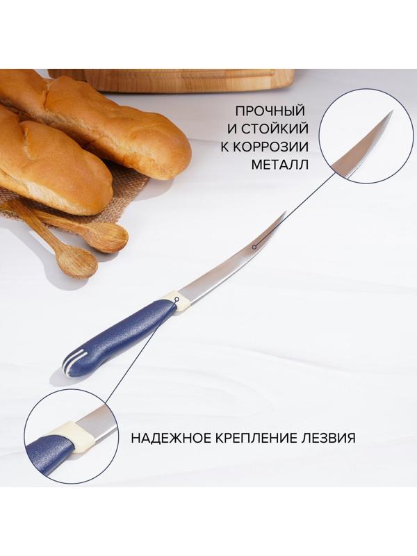 Нож кухонный Доляна «Страйп», гладкое лезвие 11,5 см