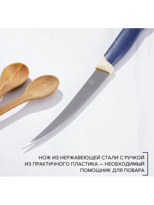 Нож кухонный Доляна «Страйп», гладкое лезвие 11,5 см