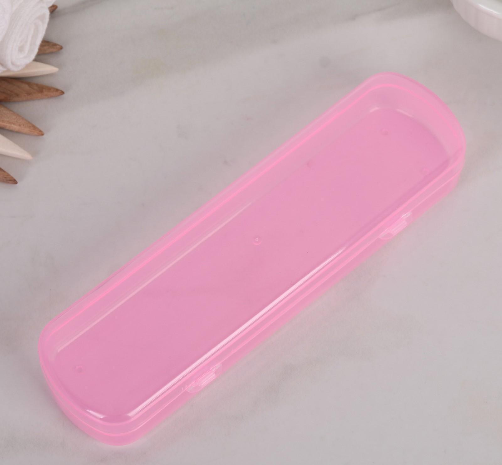 Футляр для зубной щётки и пасты, 21 см, цвет МИКС