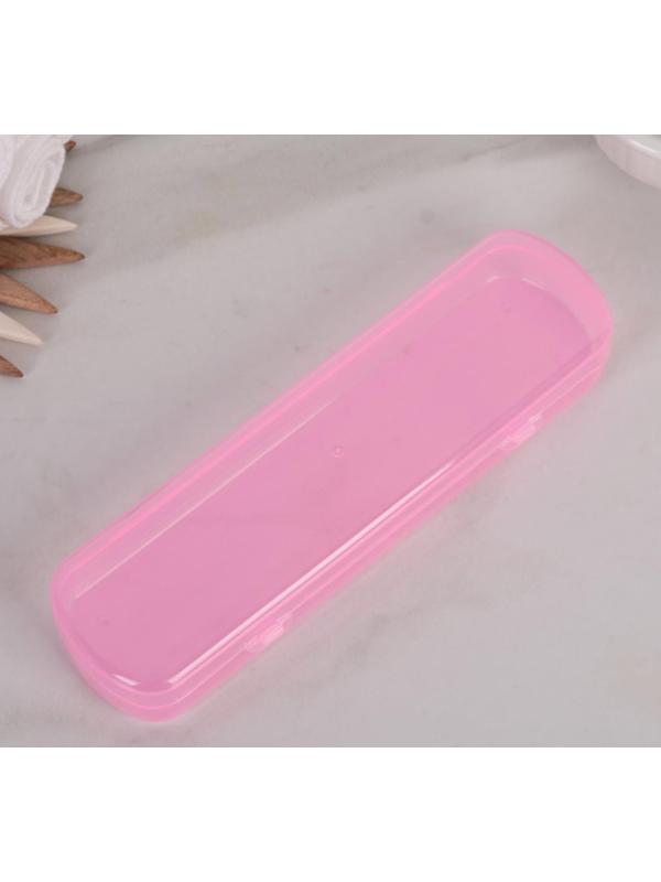 Футляр для зубной щётки и пасты, 21 см, цвет МИКС