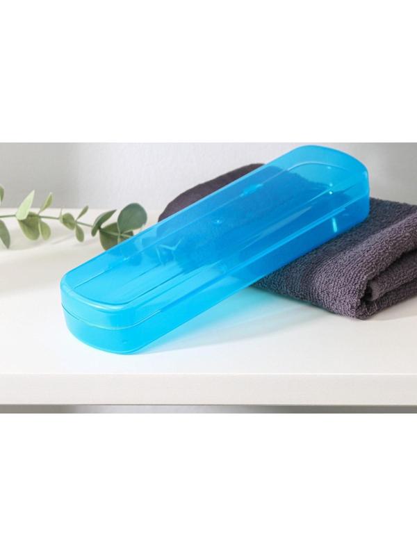 Футляр для зубной щётки и пасты, 21 см, цвет МИКС