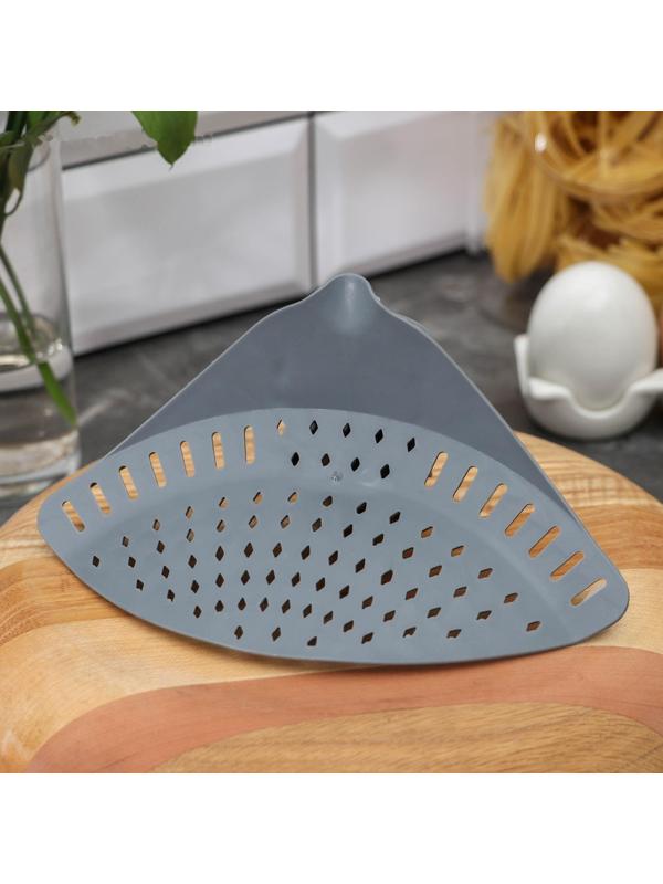 Дуршлаг кухонный-слив на прищепке, 12×18,5 см, цвет МИКС