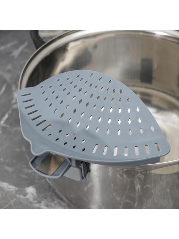 Дуршлаг кухонный-слив на прищепке, 12×18,5 см, цвет МИКС