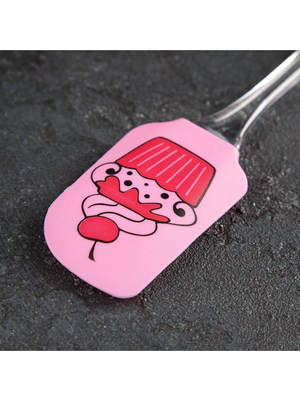 Лопатка Доляна «Настроение», 25 см, цвет и рисунок МИКС